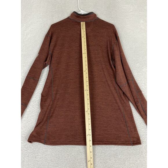 Kuhl Mens Revel 1/4 Zip Fleece Pullover Size XL Red Lightweight Sweater - Picture 6 of 7